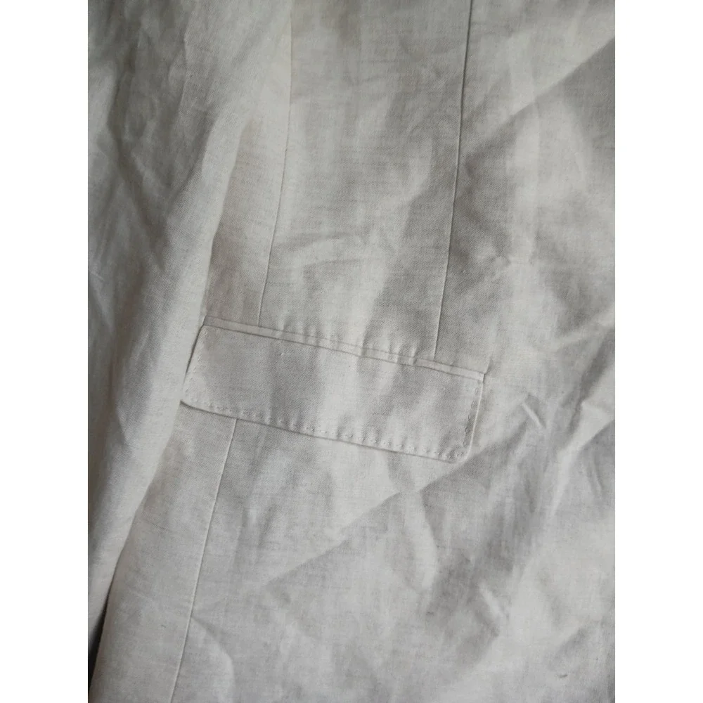 Banana Republic Blazer Mens 46 R Linen Flax Two Button Notch Collar Classic Fit